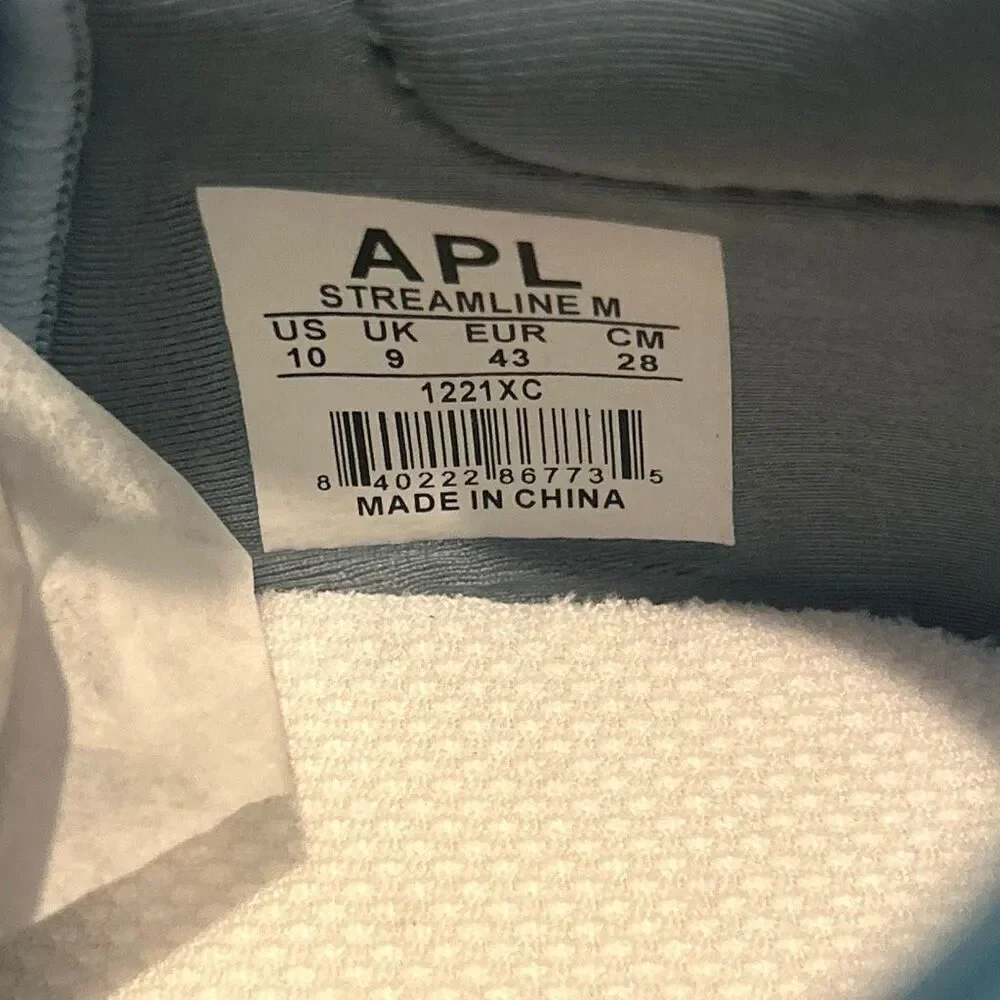 APL Men's 10 Streamline Running Shoes Seaside Teal White Athletic Sneaker NWT
